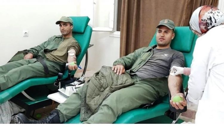 انخراط مكثف لأفراد القوات المساعدة بإقليم قلعة السراغنة في حملة للتبرع بالدم