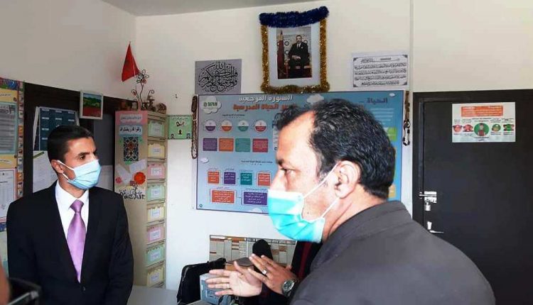 المدير الإقليمي لوزارة التربية في زيارة لمعهد أبي العباس السبتي للمكفوفين بمراكش (1)