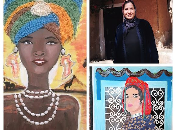 الفنانة ليلى بنربــاكـ سفيرة اللمسات التشكيلية والقيم الحضارية للمرأة المغربية عبر العالم