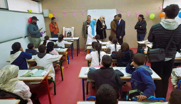 حُجرات دراسية مُسبقة الصنع لتلاميذ وتلميذات جماعة مولاي إبراهيم بإقليم الحوز